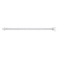 Silver Baguettes Tennis Ladies Bracelet