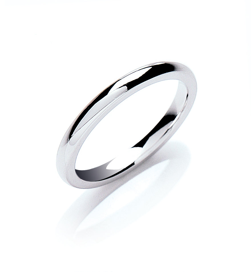 2mm Court Shape Wedding Band - view 2