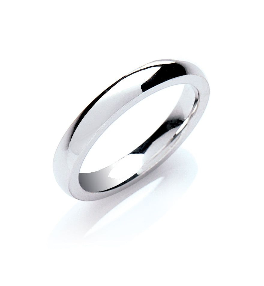 3mm Court Shape Wedding Band - view 2