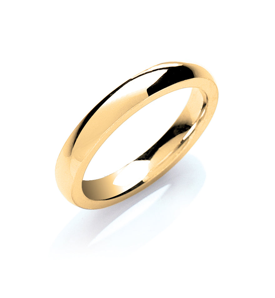 3mm Court Shape Wedding Band - view 3