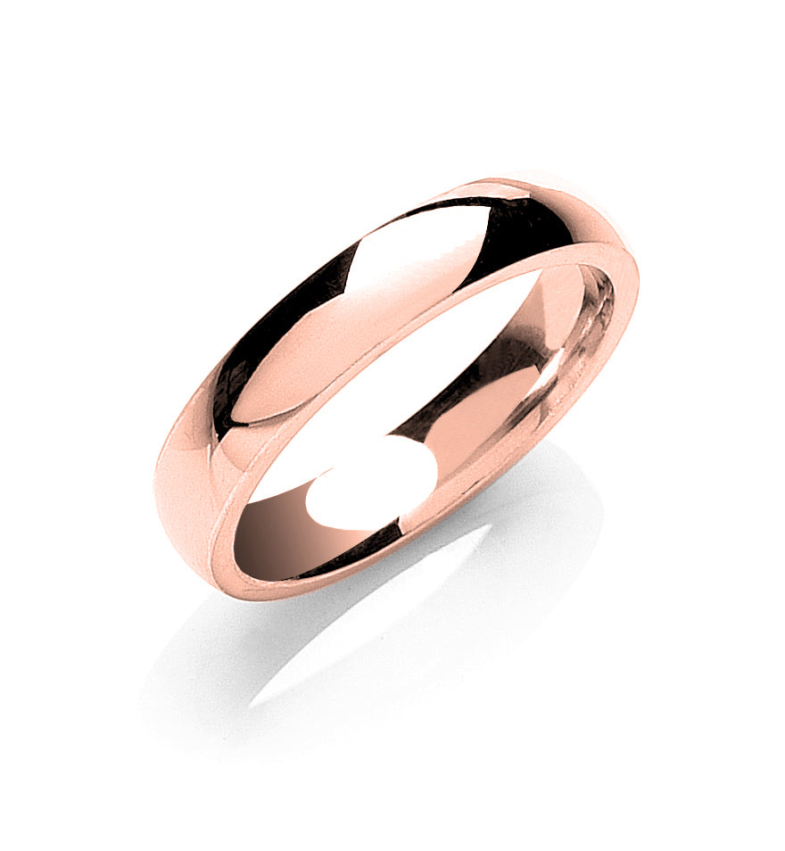4mm Court Shape Wedding Band
