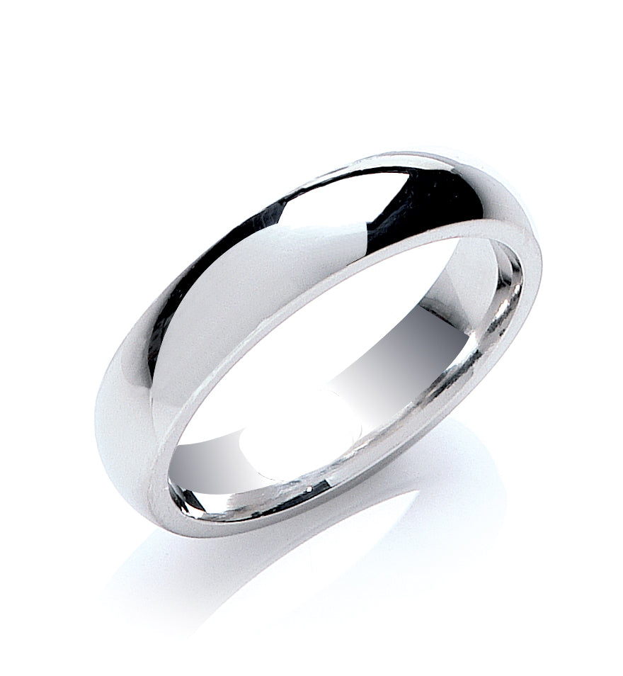 5mm Court Shape Wedding Band - view 2