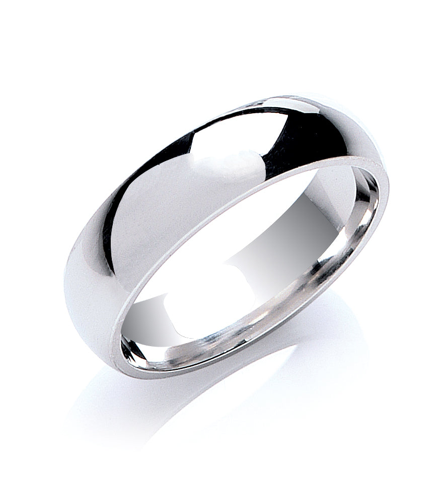 6mm Court Shape Wedding Band - view 2