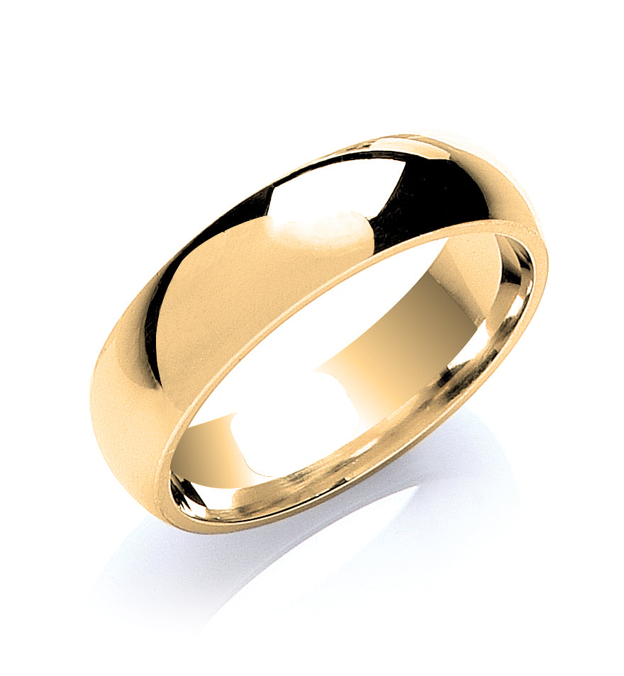 6mm Court Shape Wedding Band - view 3