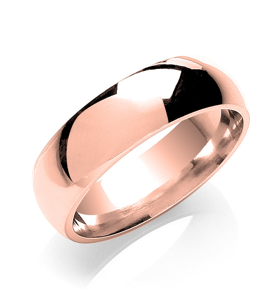 7mm Court Shape Wedding Band