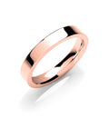 3mm Flat Court Shape Wedding Band