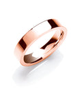 4mm Flat Court Shape Wedding Band