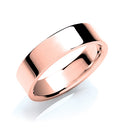 6mm Flat Court Shape Wedding Band