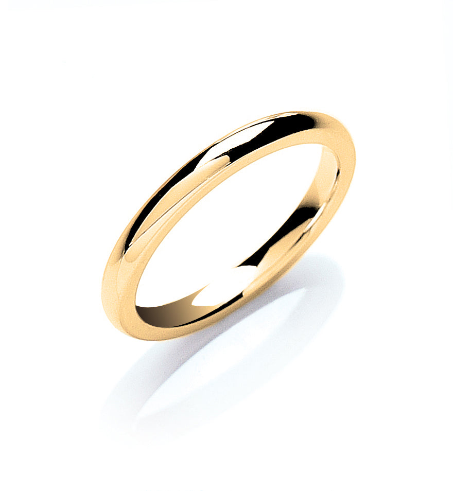 2.5mm Court Shape Wedding Band - view 3
