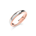 4mm Court Track Edge Two Colour Wedding Band