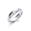 5mm Court Matt and Polished Finish Groove Wedding Band