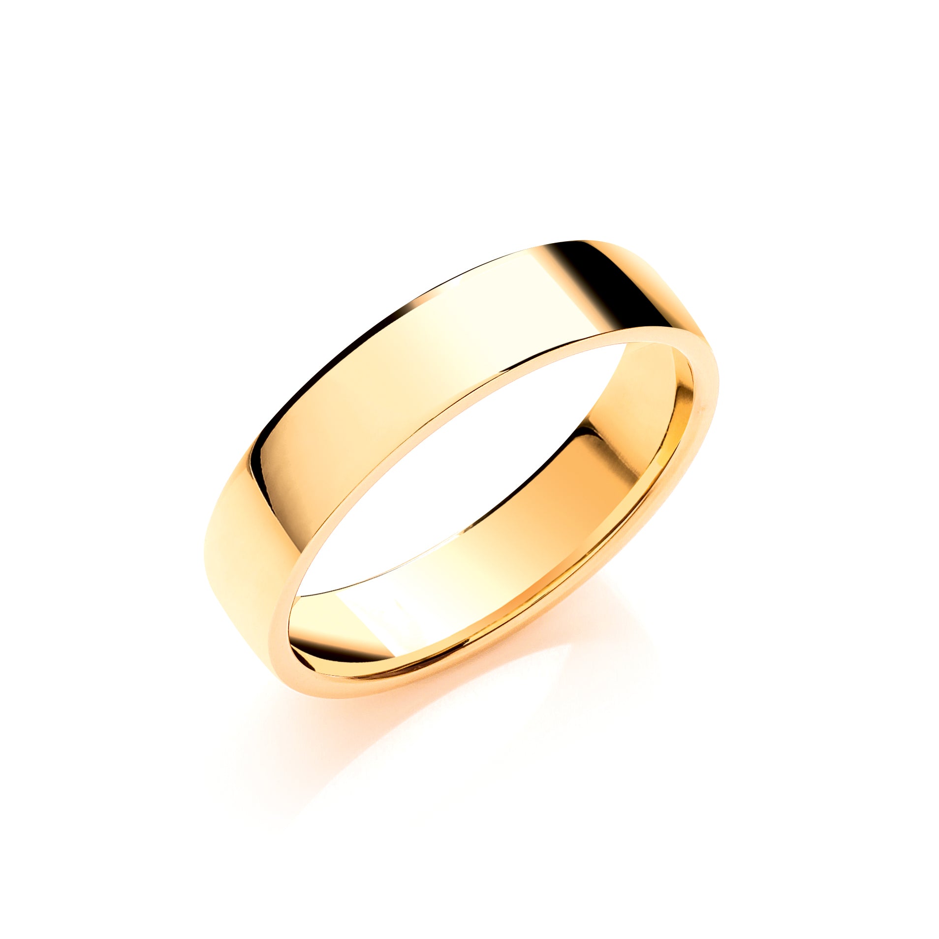 5mm Soft Court Shape Wedding Band