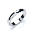 3mm Premium D-Shape Wedding Band