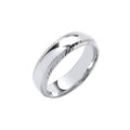 6mm Traditional Court Diamond Cut Edges Wedding Band